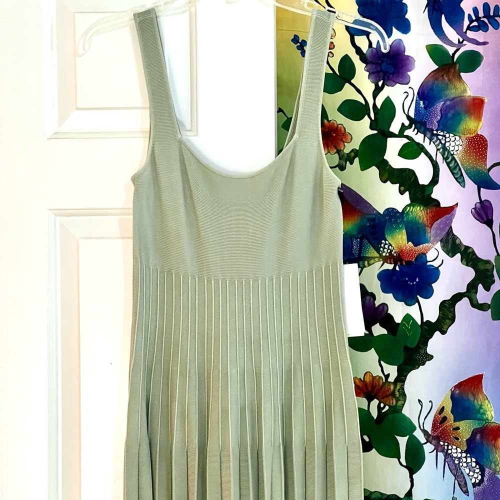 πΊπHPππΊ NWT Staud Ellison Midi Dress Jade Tie Dye πRareπ - Picture 10 of 16